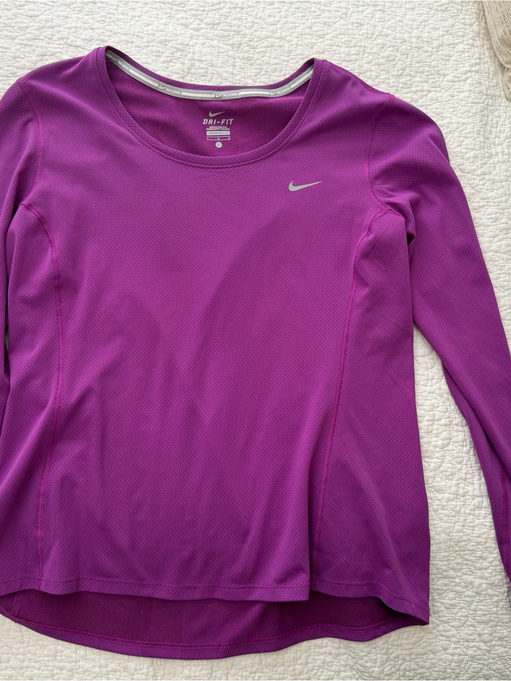 Nike Long-Sleeve Dri-FIT Performance Top - Purple